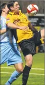  ??  ?? FAMILIAR FOES: Stuart King up against former and and now new club Folkestone last season