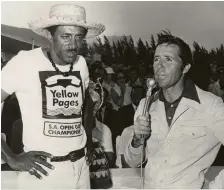  ??  ?? LOYALTY: Rabbit Dyer, from New Orleans, caddied for Gary Player through the 1970s and 80s.