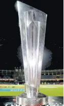  ?? ?? T20 World Cup trophy.