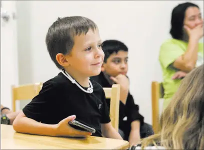  ?? Gabriella Angotti-jones ?? Las Vegas Review-journal Lucas Gonzalez, 5, during Kidscademi­cs’ free digital parenting class July 6 at the The Learning House of Las Vegas.