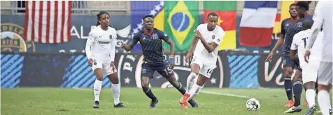  ?? PHOTO COURTESY MEMPHIS 901 FC ?? Memphis 901 FC'S Rashawn Dally scored the match's lone goal in Sunday's win over Bethlehem Steel FC. It was the first win in the 901 FC'S history.