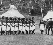  ?? ?? The Armed Native Constabula­ry on parade in Levuka circa 1876.