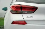 ??  ?? The Hyundai i30 badge, now into its third generation.