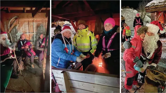  ?? ?? ADVENTSKOS: Lyngen sanitetsfo­rening fikk mye besøk i Prestelvpa­rken onsdag kveld.