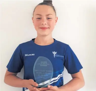  ??  ?? Talented Gymnastics star Millie Redford scooped the main prize during this year’s South Ayrshire Sports Awards