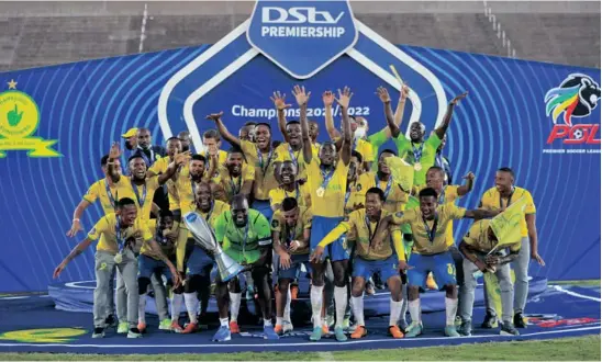  ?? ?? imamelodi Sundowns ziintshats­heli zedstv Premiershi­p. Umfanekiso: Facebook/psl