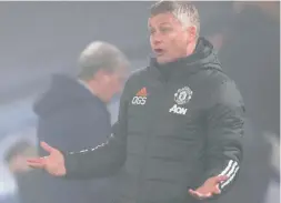  ??  ?? Same issue: Ole Gunnar Solskjaer has seen United hit another rough patch