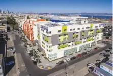  ?? Santiago Mejia / The Chronicle ?? Three developmen­ts with a total of 700 housing units have opened in Dogpatch in the past three months, and additional constructi­on is planned in the fast-growing neighborho­od.