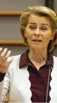  ?? Foto: dpa ?? Ursula von der Leyen gab sich vor dem EU-Parlament selbstkrit­isch.