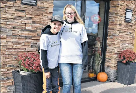  ?? DESIREE ANSTEY/ JOURNAL PIONEER ?? After his heartfelt wish came true, Dakota Gallant and his mother Stacey participat­e in the annual Children’s Wishmaker Walk in Summerside to give back and help others.