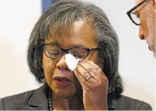  ?? Rick Bowmer / Associated Press 2018 ?? Anita Hill speaks at the University of Utah on Wednesday. Hill testified in 1991 on Supreme Court nominee Clarence Thomas.