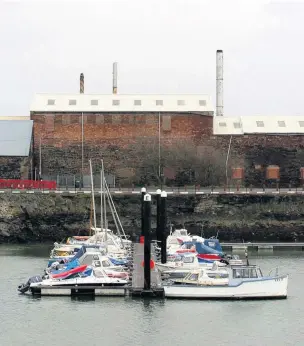  ?? Picture: Adrian White ?? An archive picture of the site showing its proximity to the harbour.