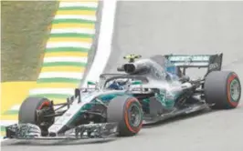  ?? EVARISTO SA / AFP ?? A Mercedes de Bottas foi a mais rápida nos treinos em Interlagos