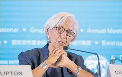  ??  ?? Argentina. Otro respaldo del FMI de Christine Lagarde al acuerdo con Mauricio Macri.