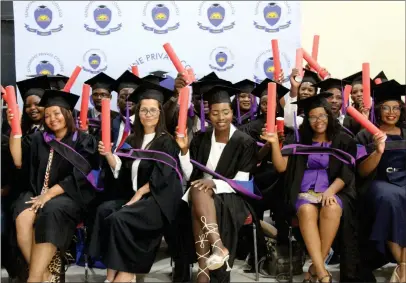  ?? Photo: Van Wyk Amutenya ?? Proud… The Sunshine Private College on Friday held its third graduation ceremony.