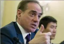  ?? JOSE LUIS MAGANA — THE ASSOCIATED PRESS ?? Veterans Affairs Secretary David Shulkin testifies on FY2019 and FY2020 budgets for veterans programs before the Senate Committee on Veterans Affairs on Capitol Hill, Wednesday in Washington.