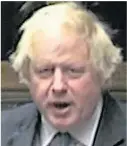  ??  ?? ‘Nonsense’...Boris Johnson