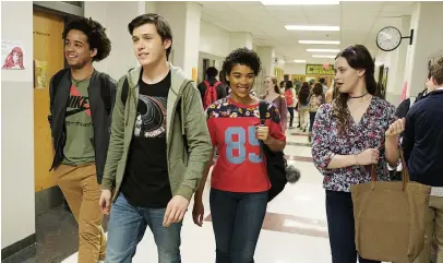  ??  ?? STRIDING OUT. The titular lead of Love Simon is played by Nick Robinson, second from left.