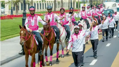  ?? File photo ?? The fight against cancer is getting stronger year by year in the UAE with more people joining the annual Pink Caravan Ride. —