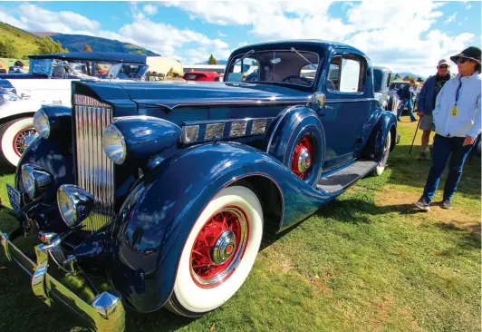  ??  ?? Amelia Earhart’s recently restored 1935 Packard Super 8