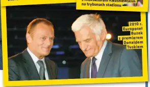  ?? ?? 2010 r. Europoseł Buzek z premierem Donaldem Tuskiem