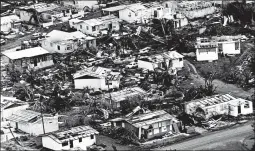  ?? AP 1989 ?? Hurricane Hugo caused extensive damage in the Caribbean before it hit South Carolina.