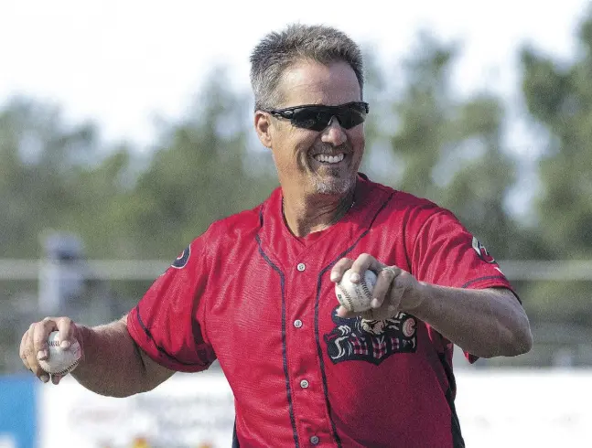  ?? john lot / national post ?? Former Blue Jay and World Series MVP Pat Borders is currently the manager of the Williamspo­rt Crosscutte­rs, a farm club for the Philadelph­ia Phillies.