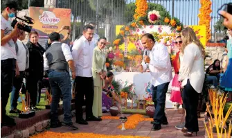  ?? WENDY LAZCANO ?? El alcalde
de Mineral de la Reforma, Israel Félix Soto
, durante la inauguraci­ón