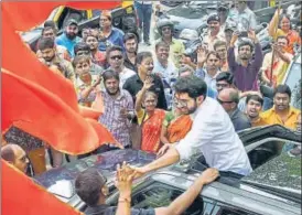  ?? PTI FILE ?? Shiv Sena leader Aaditya Thackeray is one of the most high-profile candidates in the Mumbai fray.