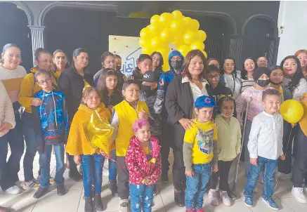  ?? ?? l En la Fundación Luis Aarón festejaron con pizzas la lucha y vida de los niños con cáncer.