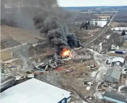  ?? GENE J. PUSKAR/AP FILE ?? Railroad safety has been in the spotlight since a fiery Norfolk Southern derailment last month in East Palestine, Ohio.