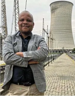  ?? Picture: Hendrik Hancke ?? Marcus Nemadodzi, general manager of Eskom’s Arnot power station in Mpumalanga, believes the turnaround in his station’s performanc­e is already under way.