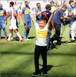  ?? PICTURES: AYANDA NDAMANE/AFRICAN NEWS AGENCY (ANA) ?? Cape Town City mascot, Mateo Manousakis, 7, is a crowd favourite at PSL matches.