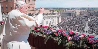 El Papa llama a escuchar el clamor de la paz en esta “Pascua de guerra ...