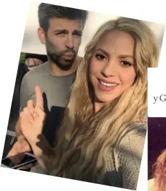  ??  ?? Shakira (40) y Gerard Piqué (30).