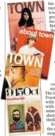  ??  ?? Man about town: cover shots by Terence Donovan