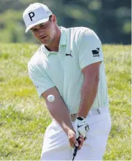  ?? DARRON CUMMINGS/ASSOCIATED PRESS ?? Bryson DeChambeau has everyone talking, whether it’s his physique, how hard he drives the ball or how far he’s hitting it.
The Memorial, first round, 10:30 a.m. and 2:30 p.m., Golf Channel