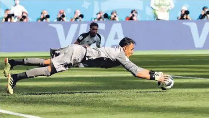  ?? AP. ?? Keylor es el segundo arquero con más paradas del Mundial, superado solo por el mexicano Guillermo Ochoa.