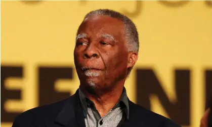  ?? Photograph: Phill Magakoe/ AFP/Getty Images ?? South Africa's former president Thabo Mbeki has called on other UN members to support the draftresol­ution.