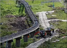  ?? ?? Cairngorm Mountain where repair work is being done