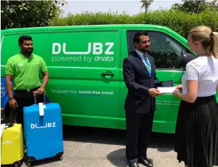  ?? Supplied photo ?? Dnata acquired majority stake in baggage technology and logistics company Dubz. —