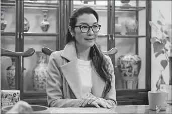  ?? CARLOS LOPEZ-CALLEJA/DISNEY+ VIA AP ?? Michelle Yeoh stars in “American Born Chinese.”