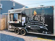  ??  ?? Flame and Pie Mobile Pizzeria serves wood-fired pizzas, New York pizzas and Detroit-style pizzas at Hampton Roads breweries and events.