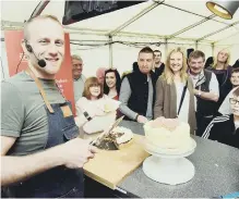  ?? Photo by North News. ?? Cooking demonstrat­ions from Great British Bake Off ’s Steven Carter Bailey entertaine­d crowds at Scrantasti­c.