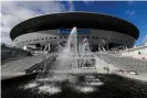  ?? Photograph: Anatoly Maltsev/EPA ?? The Gazprom Arena in St Petersburg will no longer host this year’s Champions League final.