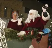  ??  ?? Santa and Mrs. Claus made their annual appearance at the end of last year’s beloved Kinsmen Santa Claus Parade in December. (file photo)