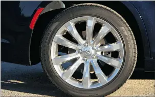  ??  ?? Nothing is understate­d on the Chrysler 300C, including the wheels.