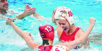  ?? EFE ?? La selección femenina de waterpolo es la actual campeona de Europa y subcampeon­a del mundo