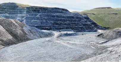  ?? PHOTO: SUPPLIED ?? The future . . . Early works at the location of the Golden Point undergroun­d portal at the Macraes gold mine, late last year.