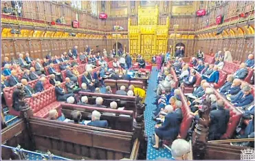  ?? Picture: PA ?? VOTE: On Monday the House of Lords attempted to tie the hands of the Government